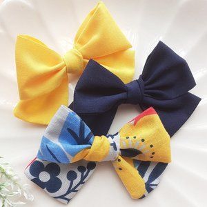 School girl bows, Set of 3 Hair Bows for girls NEW